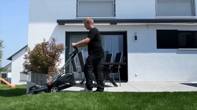 АККУМУЛЯТОРНАЯ ГАЗОНОКОСИЛКА METABO RM 36 18 LTX BL 36 смотреть онлайн