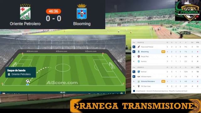 ORIENTE PETROLERO VS BLOOMING EN VIVO POR GRANEGA ⚽ BOLIVIA 2024 - APERTURA - JORNADA 5 смотреть онлайн