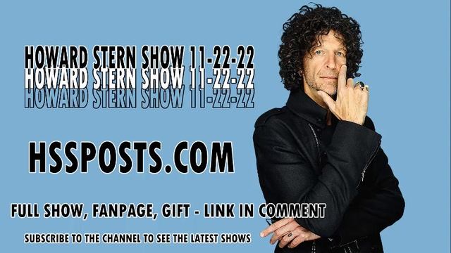 The Howard Stern Show 11 22 2022 ( Howard Stern Sternthology 11 22 2022 ) смотреть онлайн