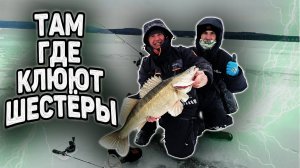 Рыбалка на судака на реке Кама, первый лёд.