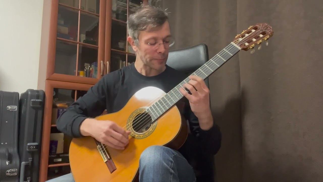 Concert artisan guitar by luthier Felix Akopov, Cedar top, 2008. I. Albeniz - Asturias ("Leyenda"). смотреть онлайн