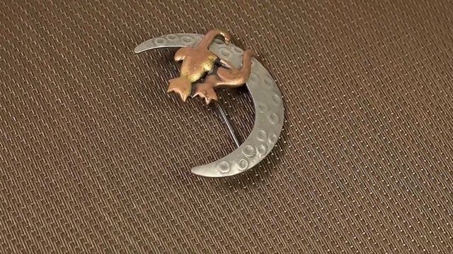 Винтажная брошь "Влюбленные котики" (США) смотреть онлайн