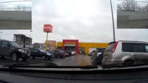 Парковка задним ходом между машин. По зеркалам. Часть 2.