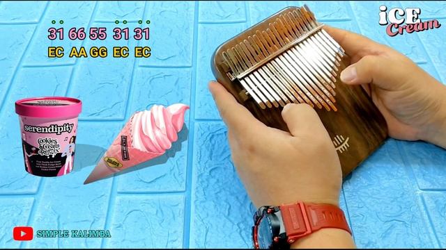 ICE CREAM - BLACKPINK & Selena Gomez ||•Kalimba Easy Tutorial•|| смотреть онлайн