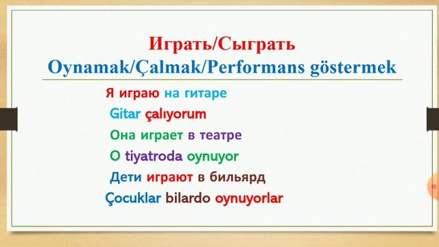 Играть/Сыграть Oynamak/Çalmak/Performans göstermek смотреть онлайн