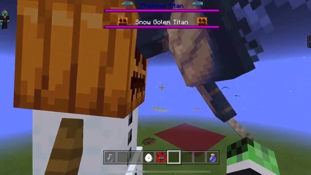 Titan battle 2 titan vs each other Minecraft mob battle смотреть онлайн