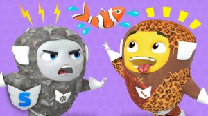 Мультики СУПЕРВИЗИКИ - Супер Валун спас рыбу. Детские мультики смотреть онлайн