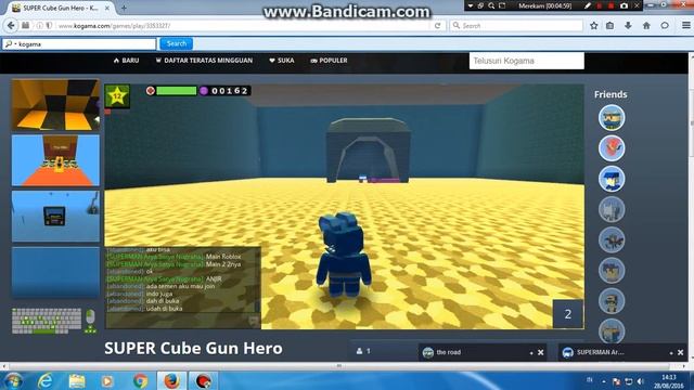 let's play kogama - SUPER cube gun HERO - with SUPERMAN arya satya nugraha (bhs indonesia) смотреть онлайн