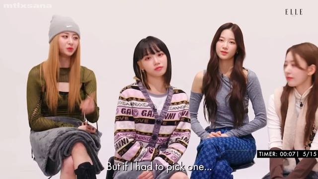 LE SSERAFIM играют в музыкальные ассоциации для ELLE смотреть онлайн