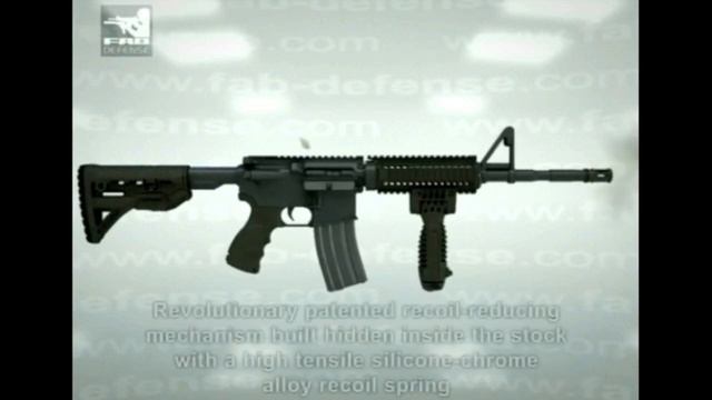 FAB DEFENSE: GL Shock M4/M16 Shock Absorbing Butt Stoc