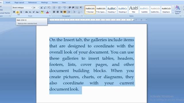 How To Bold Italic & Underline Any Text In MS Word Font Style In MS Word Bold, Italic & Underline смотреть онлайн