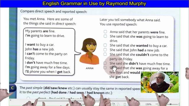 047-English Grammar in Use by Raymond Murphy Lesson 47 - Unit 47 - Reported speech - He said that смотреть онлайн