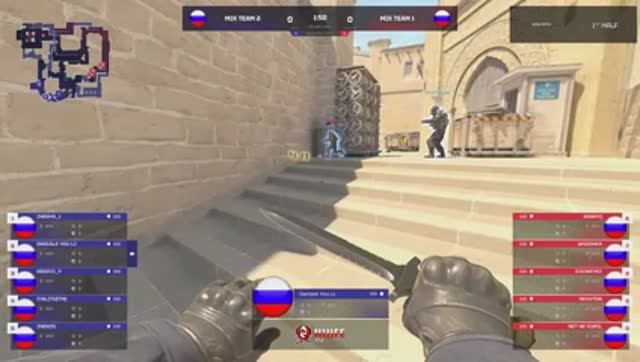 Mix Team 1 -vs- Mix Team 2 - 2 карта // Шоу-Матч @kn1feTV смотреть онлайн