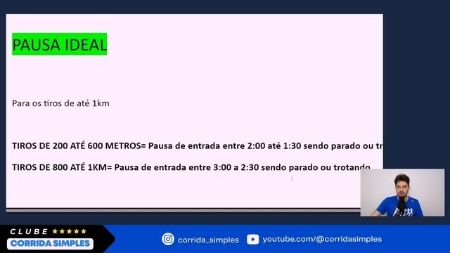 O TEMPO DE PAUSA IDEAL ENTRE OS TIROS PARA 5KM (200 metros a 2km) | Aula Completa 2024 смотреть онлайн