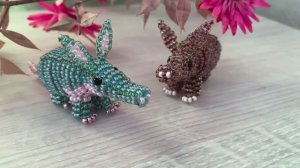 Трубкозуб из бисера / Животные из бисера/ Объёмное бисероплетение / Своими руками /