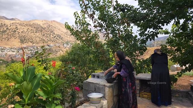 IRANIAN Most Popular Dish: TAHCHIN! Cooked with Rice and Chicken in Village Style смотреть онлайн