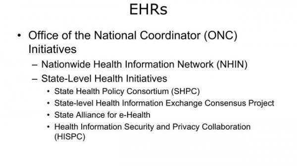 Unit 3: Electronic Health Records Lecture B