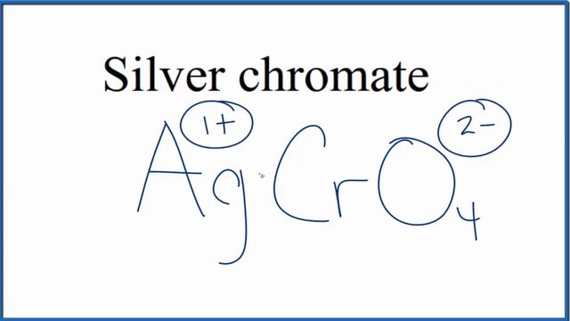 How to Write the Formula for Silver chromate смотреть онлайн