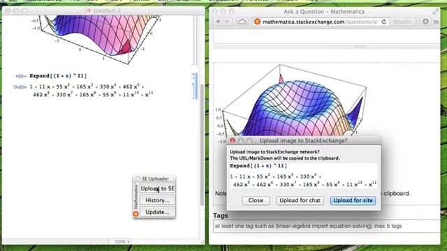 How to use the Mathematica StackExchange image uploader palette смотреть онлайн