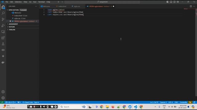 DOCKER TASK - Host a static HTML website with Nginx image from docker hub смотреть онлайн