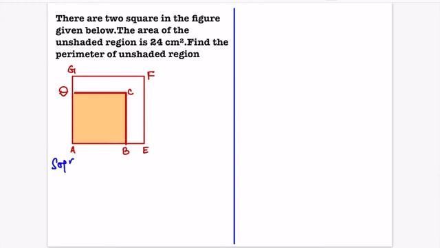 learn how to calculate perimeter of unshaded region. смотреть онлайн