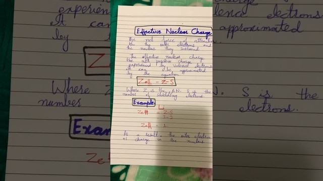 Nuclear effective charge with example смотреть онлайн