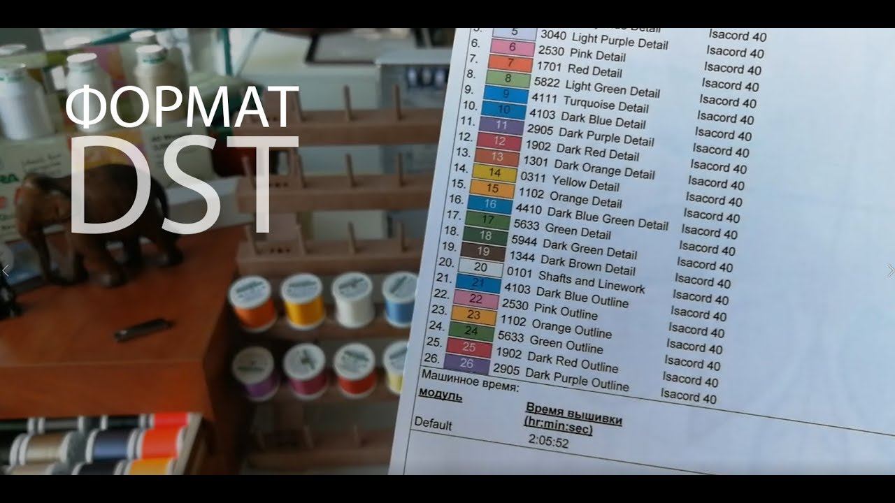 Как работать с форматом DST смотреть онлайн