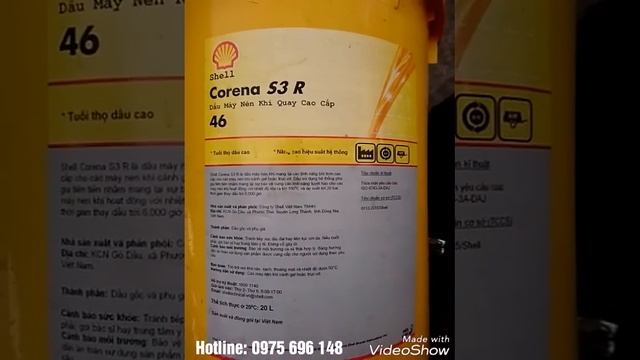 Dầu máy nén khí Shell Corena S3 R32 смотреть онлайн