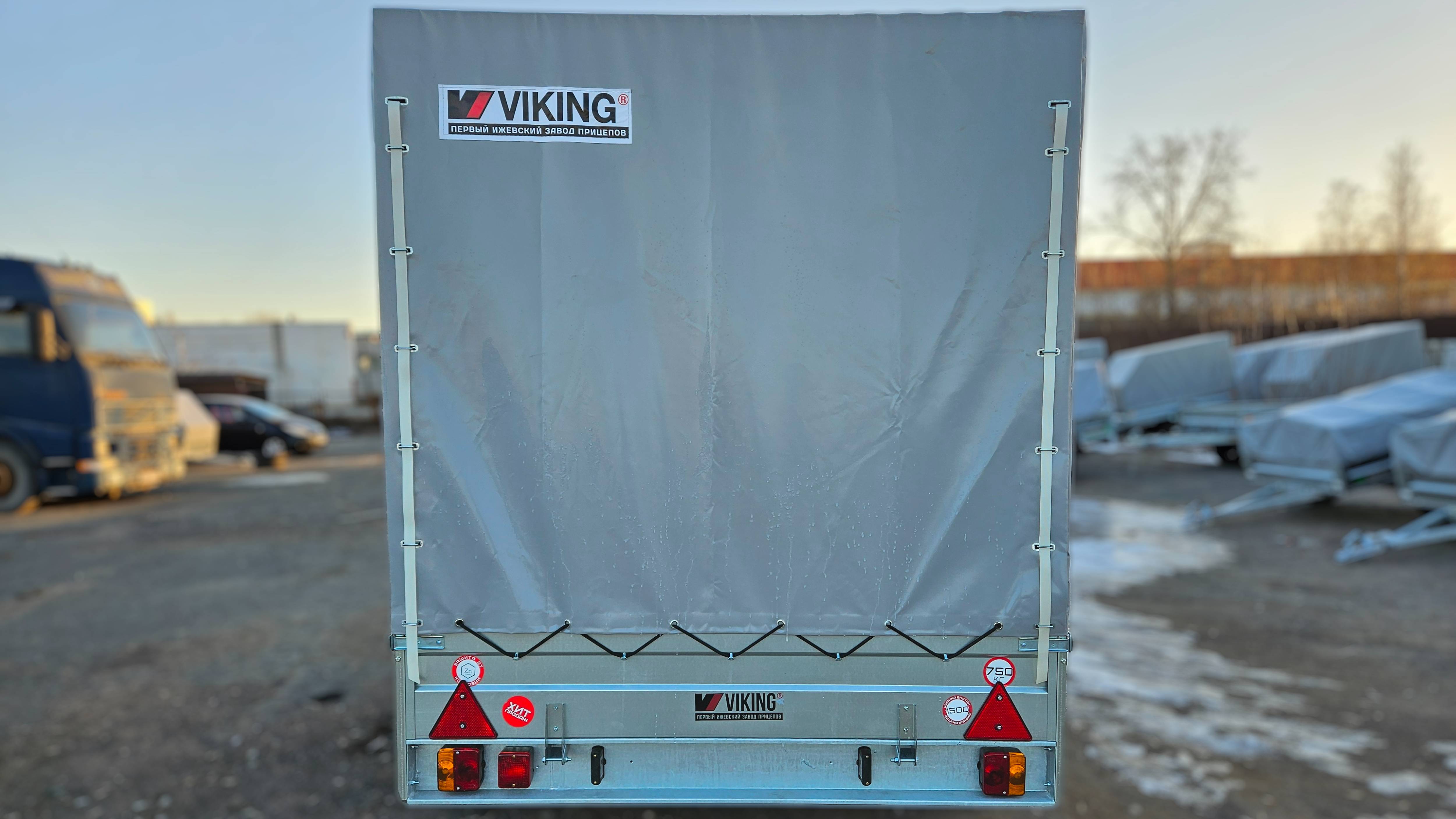 Двухосный прицеп Viking V1535-032ОС в ИЖприцеп.РФ тел. (3412) 770-446, Ижевск, Салютовская 25А смотреть онлайн