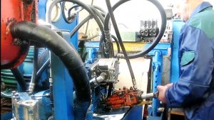 Гидроусилитель трактора ДТ-75. Испытание на стенде. МТМ СПК имени Кирова. Куюргазинский район, РБ.