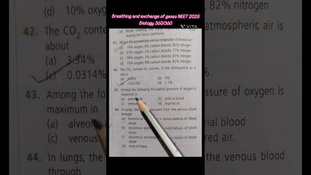 Breathing and exchange of gases NEET 2025 "" Biology 360/360"" смотреть онлайн