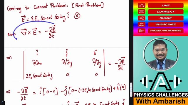 EM WAVES| JEE MAIN| FINDING MAGNETIC FIELD FROM ELECTRIC FIELD| MAXWELL'S EQUATIONS|DIV | GRAD| CUR смотреть онлайн