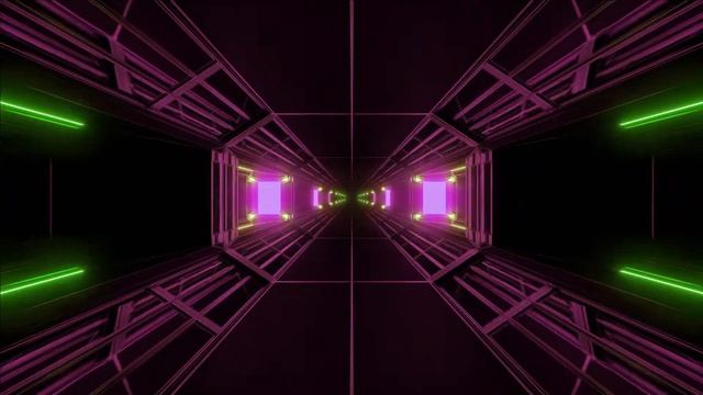 Full HD Neon tunnel video смотреть онлайн