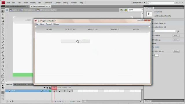 [HD] Flash Drop Down Menu Tutorial with Actionscript 3.0 смотреть онлайн