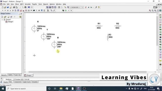 How to prepare 3 phase voltage source in multisim| Multisim Tutorial | Mruduraj смотреть онлайн