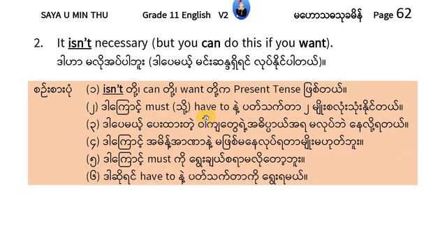 02 Grade 11 English 'Must' and 'Have to' Grammar Forever Exercise B смотреть онлайн