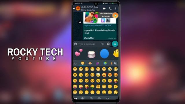 Whatsapp Creative Keyboard Settings, Font & Big Emoji Amazing whatsapp Chatting Hindi #rockytech смотреть онлайн