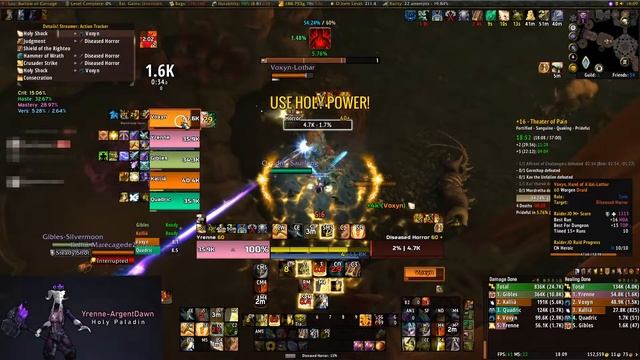 Holy Pala +16 Theater of Pain - Fortified, Sanguine, Quaking, Prideful смотреть онлайн