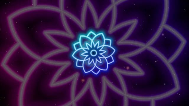 Neon Flower Tunnel Moving Background 1 HOUR  VJ Loop 2022