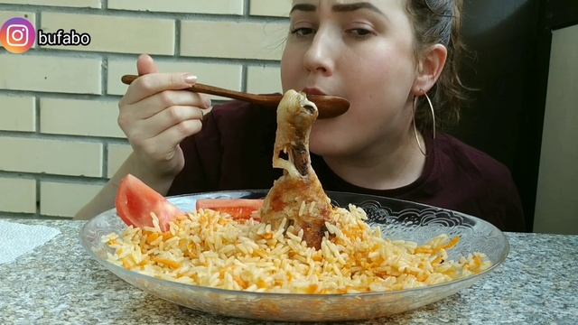 РИС С КУРИЦЕЙ ПРЯНЫЙ | RICE WITH CHICKEN SPICY | eating show | 먹방 смотреть онлайн