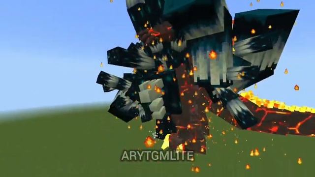 King Titan Warden Vs Burning Godzilla #Minecraftmobbattle #mobbattle