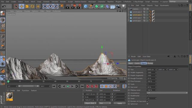 Cinema 4D Tutorial - How To Create Mountains In Cinema 4D смотреть онлайн