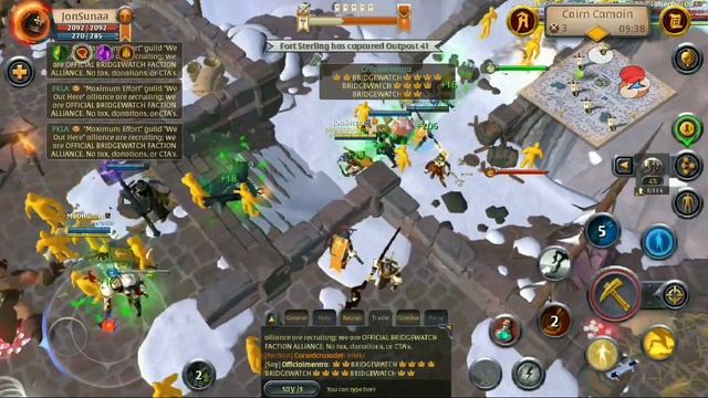 how looks like zvz on mobile phone - bridgewatch vs fortsterliing - Albion online смотреть онлайн