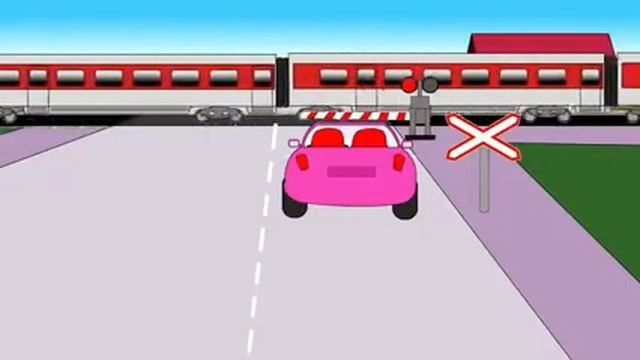 про машинки. железнодорожнный переезд смотреть онлайн
