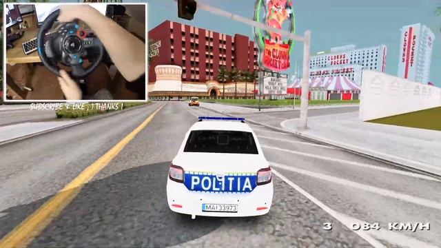 Dacia Logan Politia Livery 2020 VC&SA GTA San Andreas 🚗 LOGITECH G29 ENB GRAPHIC REVIEW смотреть онлайн