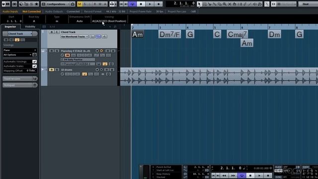 Cubase Изучение Аккордового Трека