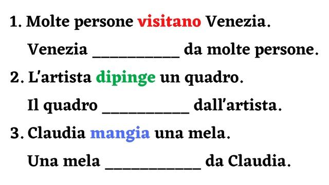 Italian how to use the passive voice | Forma passiva | Grammar level B1 | Learn italian free lesson смотреть онлайн