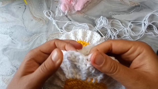 Детская сумочка Ромашка крючком для начинающих смотреть онлайн