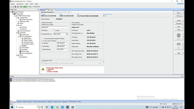 Festo CMMP AS Commissioning  With PROFINET 1 Of 3