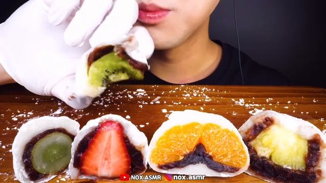 ASMR 달콤 과즙 파티! 쫀득한 과일찹쌀떡, 딸기, 청포도, 키위, 파인애플, 귤 먹방 FRUIT RICE CAKES(EATING SOUNDS(NO TALKING MUKBANG смотреть онлайн